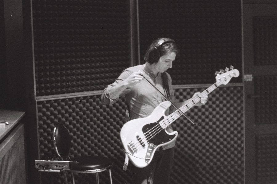 Andreas Mirand bass recording for upcoming Lucy Kruger & The Lost boys album | Studio X Berlin